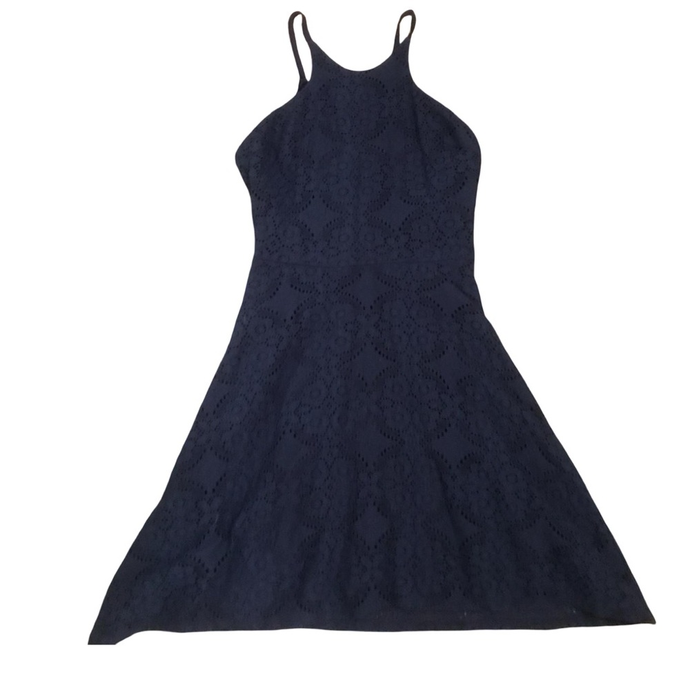 Navy blue lace dress